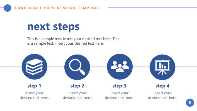 Next Steps Process Slide – Conference Presentation