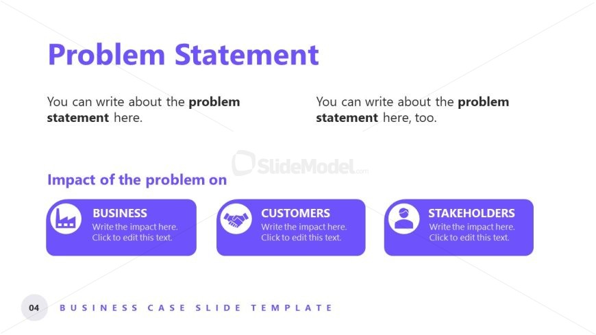 Customizable Business Case PPT Presentation Template