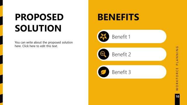 Proposed Solution and Benefits Slide for Workforce Planning
