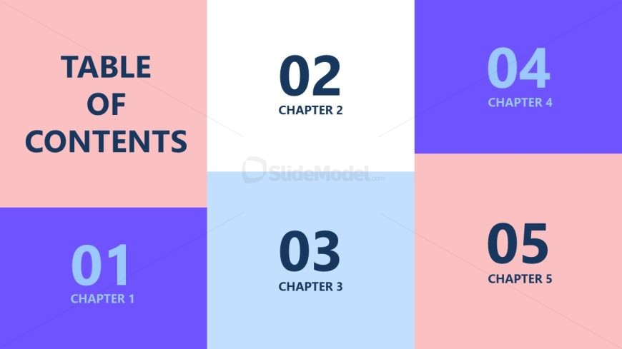 PowerPoint Slide for Creative Table of Contents