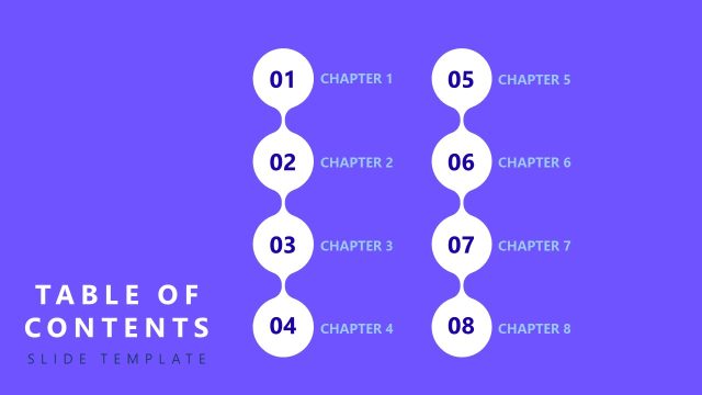 Editable PowerPoint Template for Creative Table of Contents