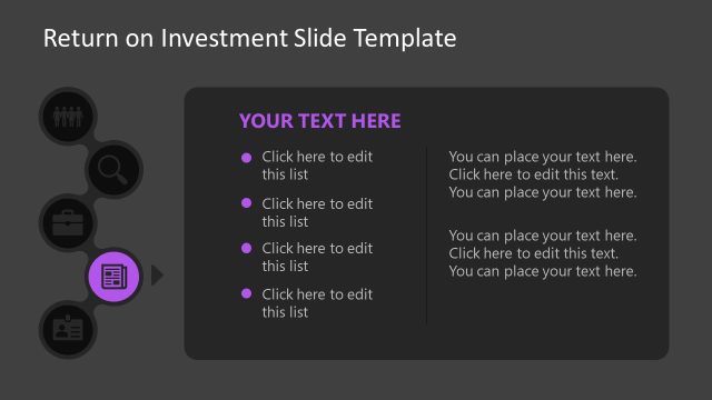Return on Investment Template for Presentation