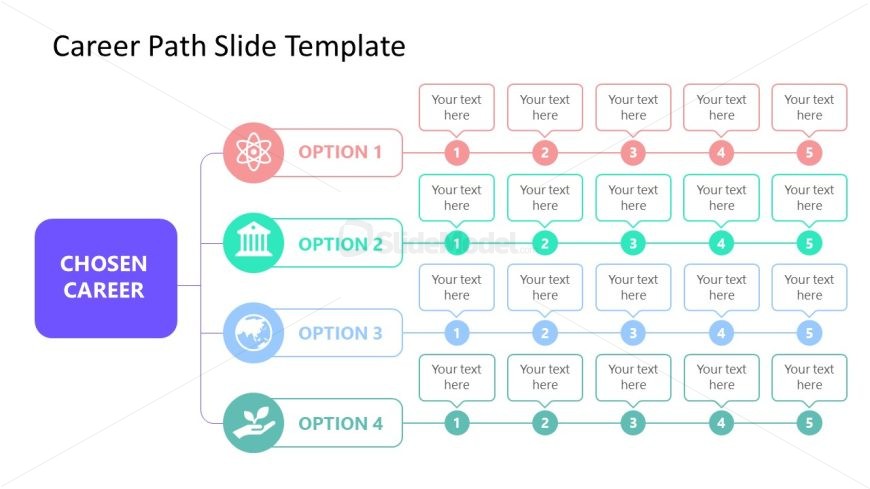 Career Path Chart Template for Presentation
