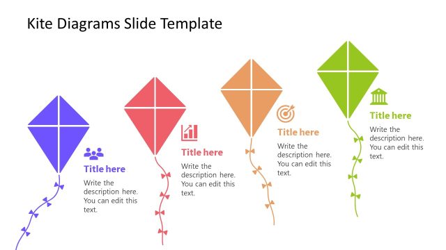 Kite Diagrams Template for PowerPoint