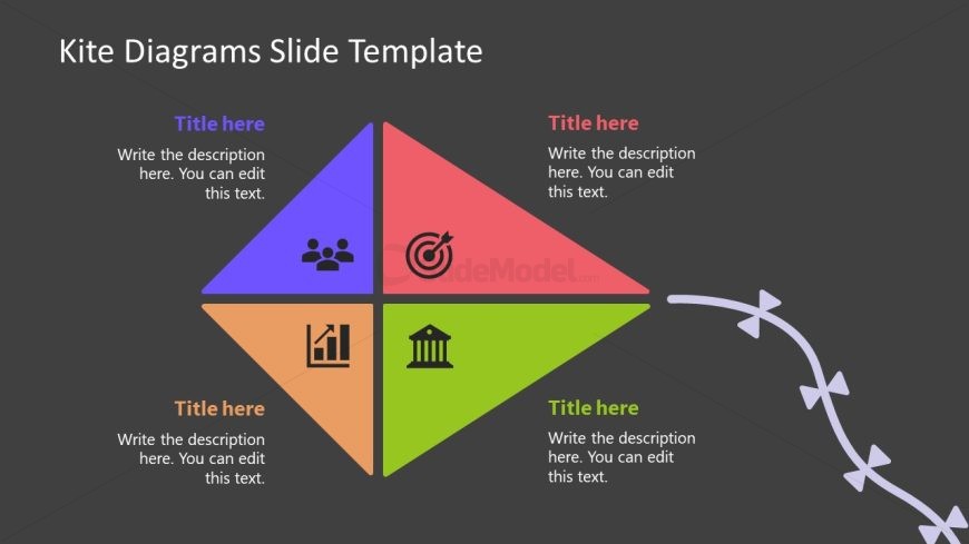 Kite Diagrams Slide Template 