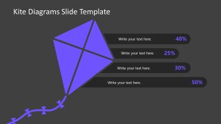 Kite Diagrams PowerPoint Presentation Template  