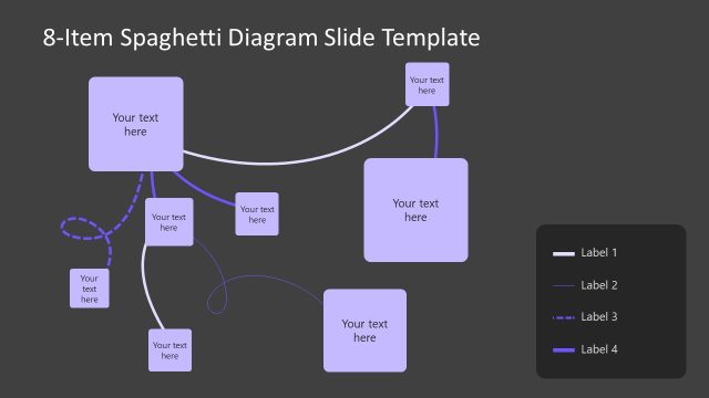 Customizable Spaghetti Diagram PowerPoint Slide