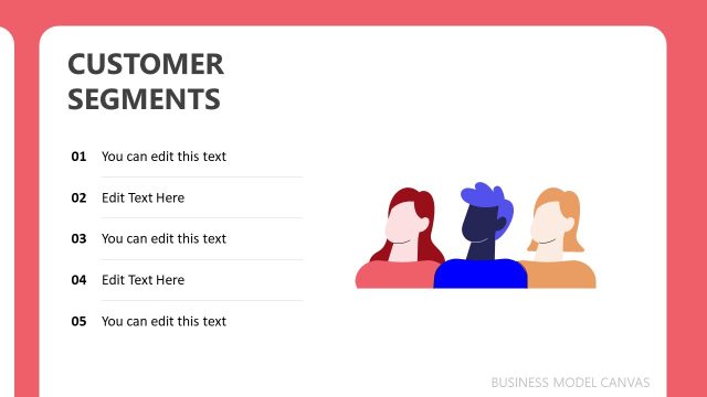 Customer Segments – Business Model Canvas Presentation Slide