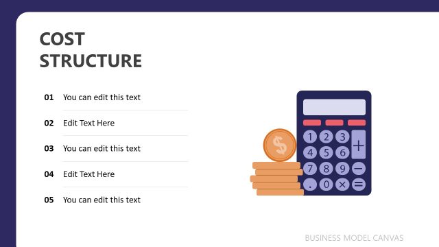 Editable Cost Structure PowerPoint Slide