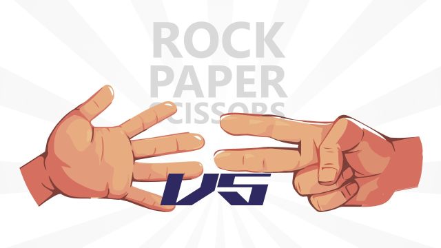 Editable Paper & Scissors Slide PPT Template