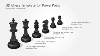 3D Chess Pieces Template for PowerPoint