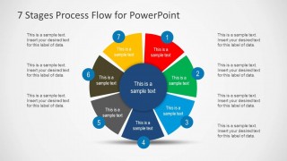 7 Stages Cycle Process Flow Diagram for PowerPoint