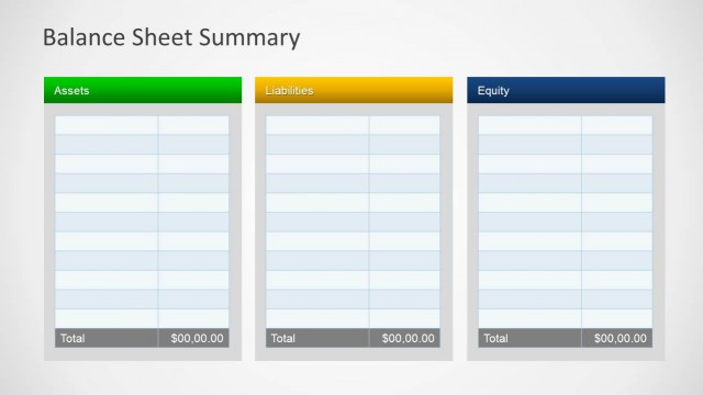 Simple Balance Sheet PowerPoint Template