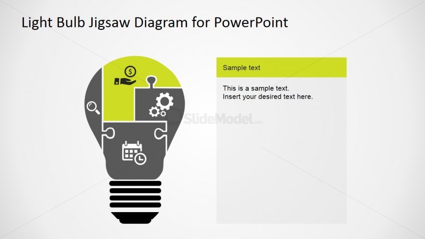 PowerPoint Slide Design Featuring Puzzle Segments