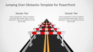Jumping Obstacles over the Road PowerPoint Template