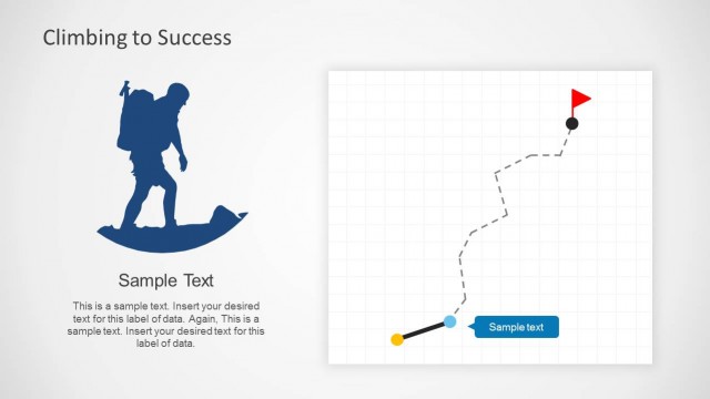 Climbing to Success PowerPoint Template