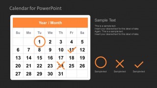 Calendar Template for PowerPoint Task Management