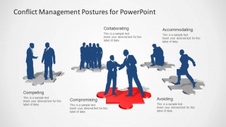 Conflict Management Business Silhouettes