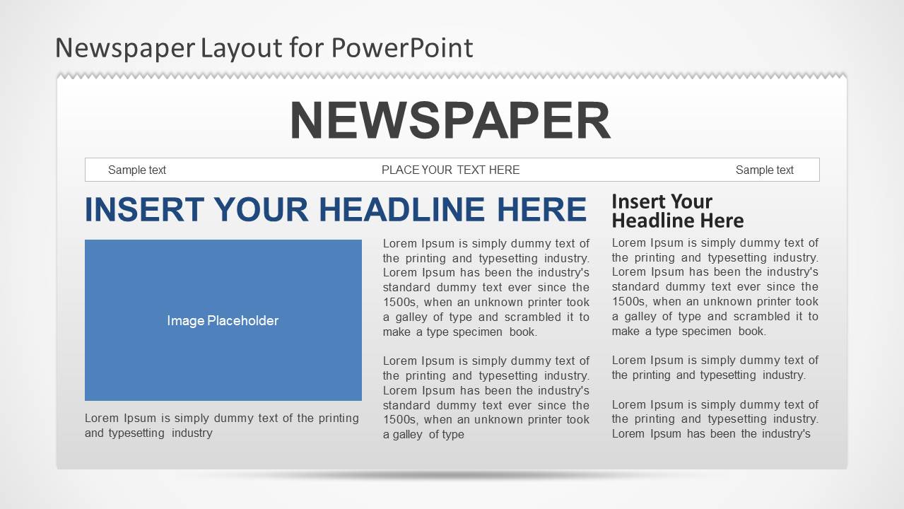 Newspaper PowerPoint Template - SlideModel