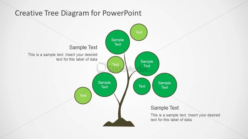 Simple Tree Chart Diagram Design for PowerPoint