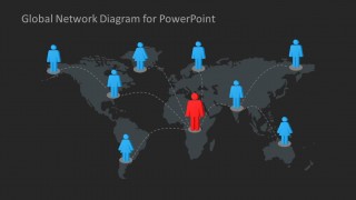 Global Network Diagram For PowerPoint - SlideModel