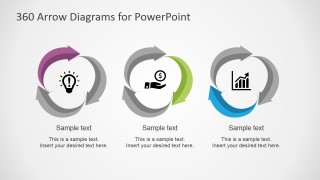 PowerPoint Circular Diagrams with Material Arrows