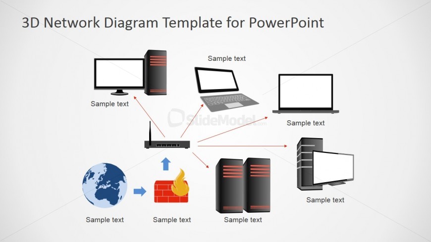 PowerPoint Shapes Featuring Network Diagrams
