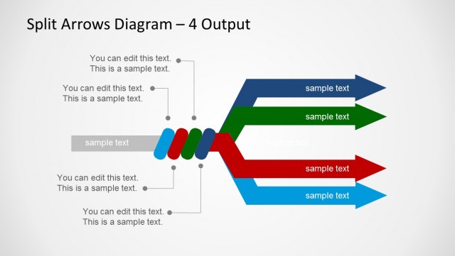 6183-02-split-arrow-diagram-3 - SlideModel