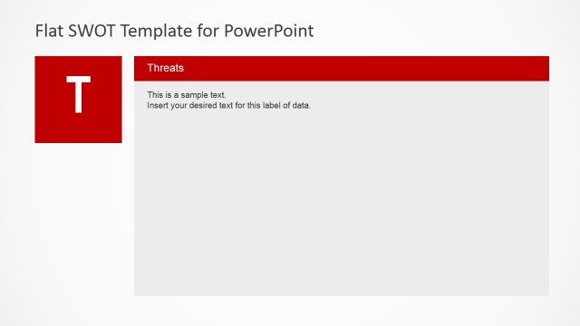 Threats Slide Flat Design SWOT Analysis