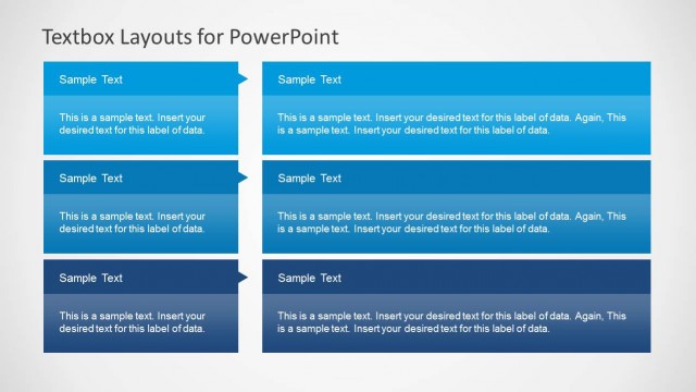 3×2 Textbox Layout for PowerPoint