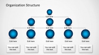 Multi-Level Org Chart Template for PowerPoint with Spheres