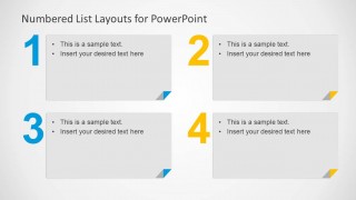 4 Numbered List for PowerPoint