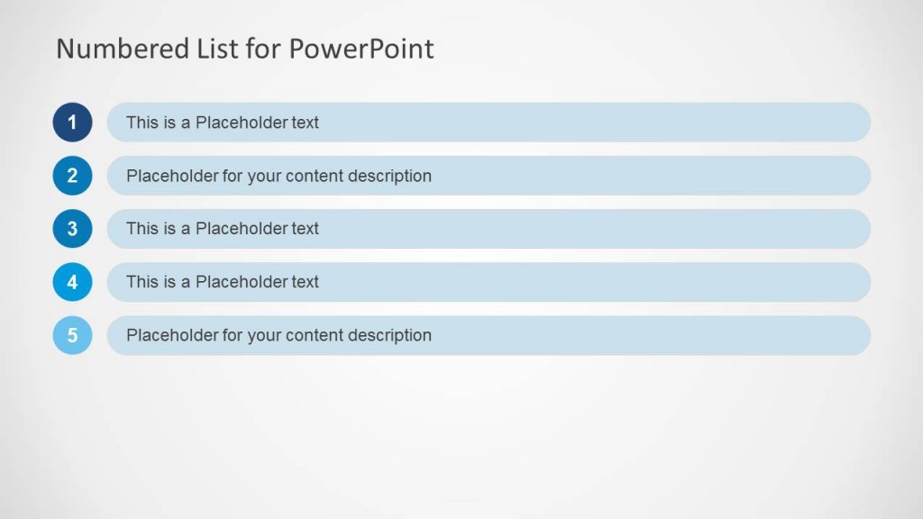 5 Rows Powerpoint Layout Five Rows PowerPoint Table - SlideModel
