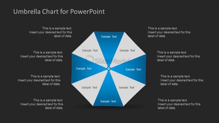 Umbrella Chart Template for PowerPoint