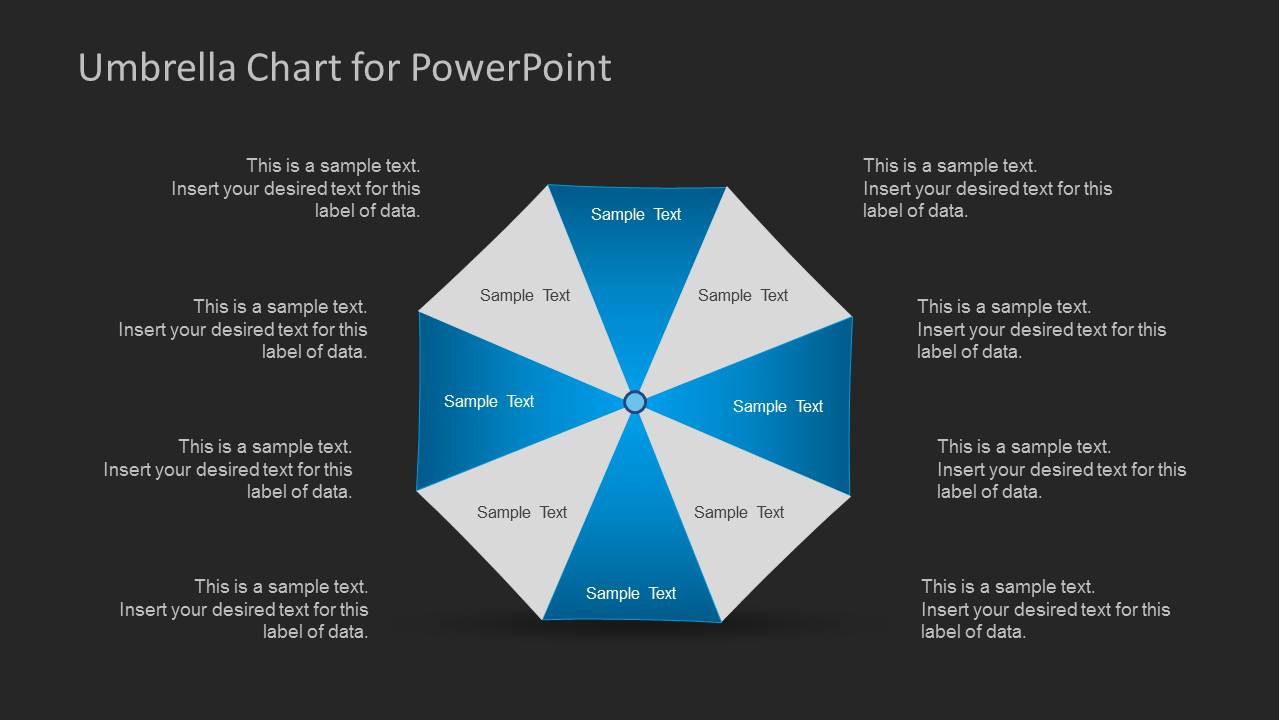 Umbrella Chart Template for PowerPoint