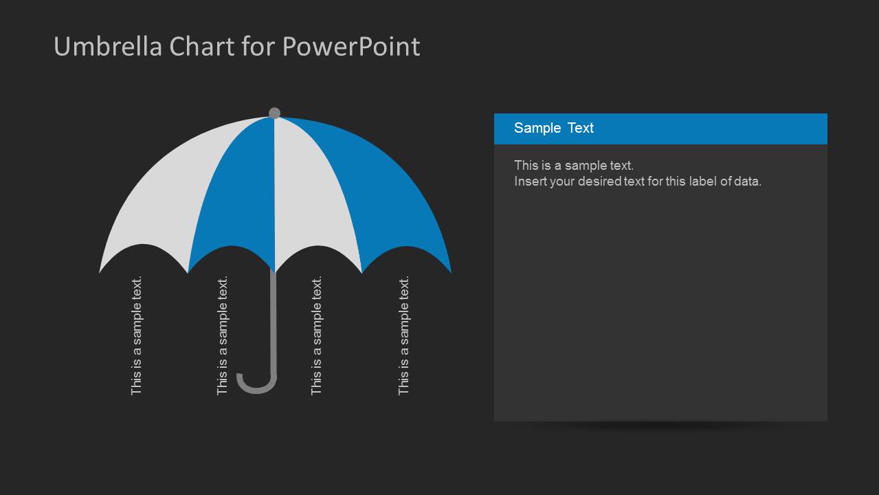 Umbrella Chart Diagram for PowerPoint & Presentation Slides