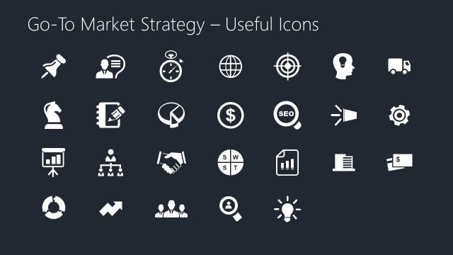 PPT Business Icons Slide – Go To Market Template