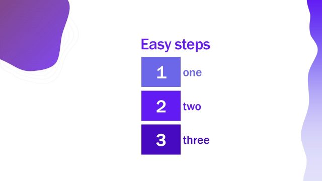 Easy Steps 3-Item Diagram Layout 1