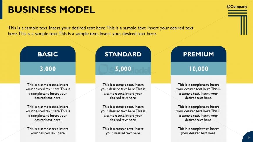 Business Model Pricing Scheme PPT Template