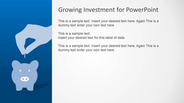 Saving Money Piggy Bank Metaphor for PowerPoint