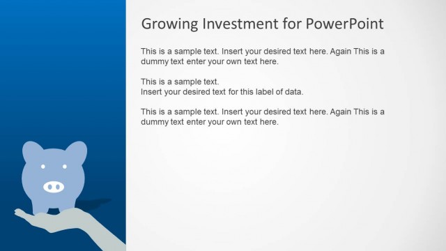 Growing Investment Through Saving PowerPoint Metaphor