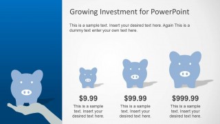 PowerPoint Chart Created with Piggy Bank Clipart