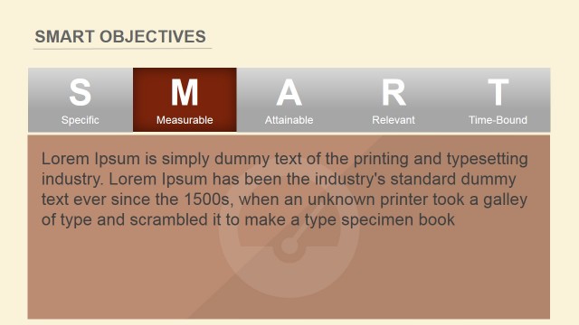 Measurable Slide Description of SMART Goal