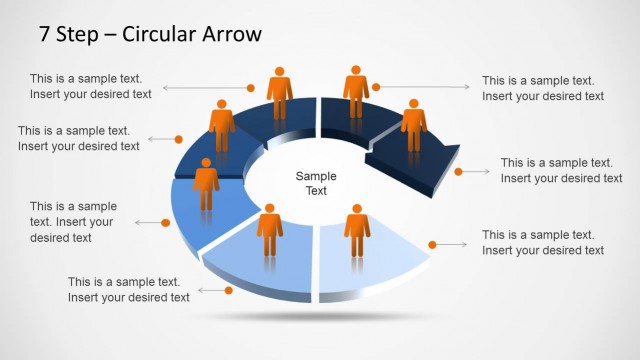 7 Step Circular Arrow Diagram for PowerPoint