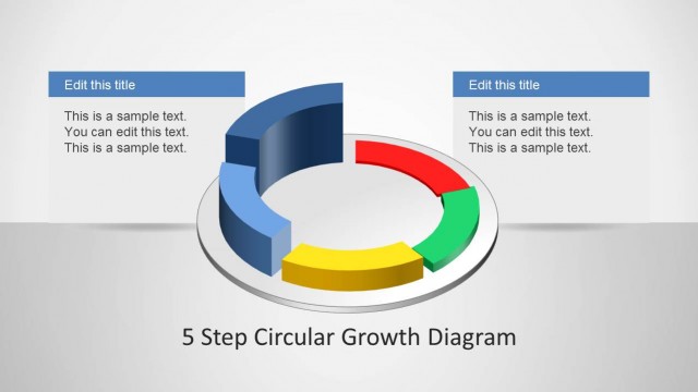5 Step Circular Growth Diagram for PowerPoint