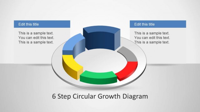 6 Step Circular Growth Diagram for PowerPoint