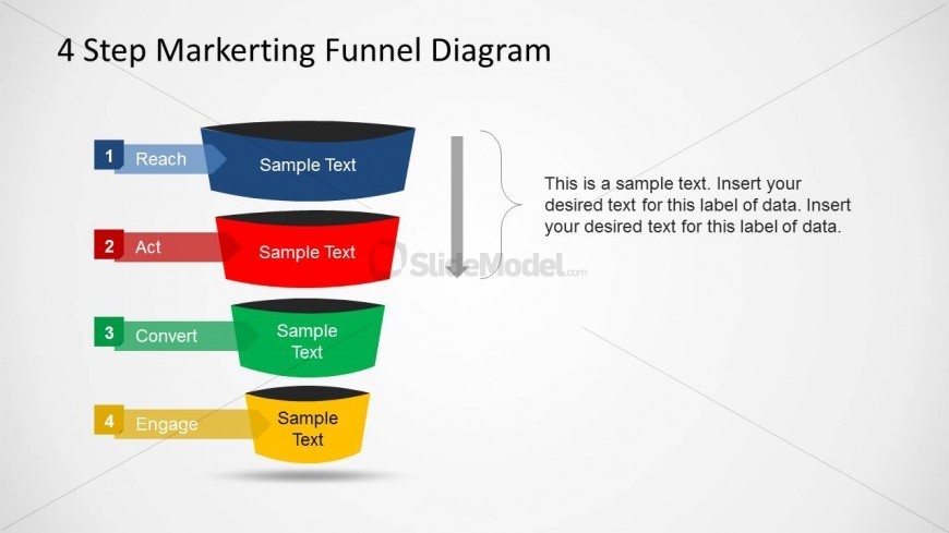 PowerPoint Marketing Funnel Reach Act Transition