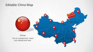 PowerPoint Template of China Map