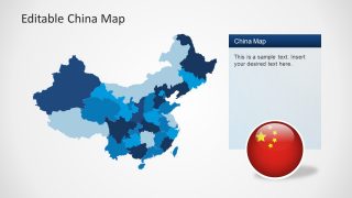 Editable PowerPoint Map of China
