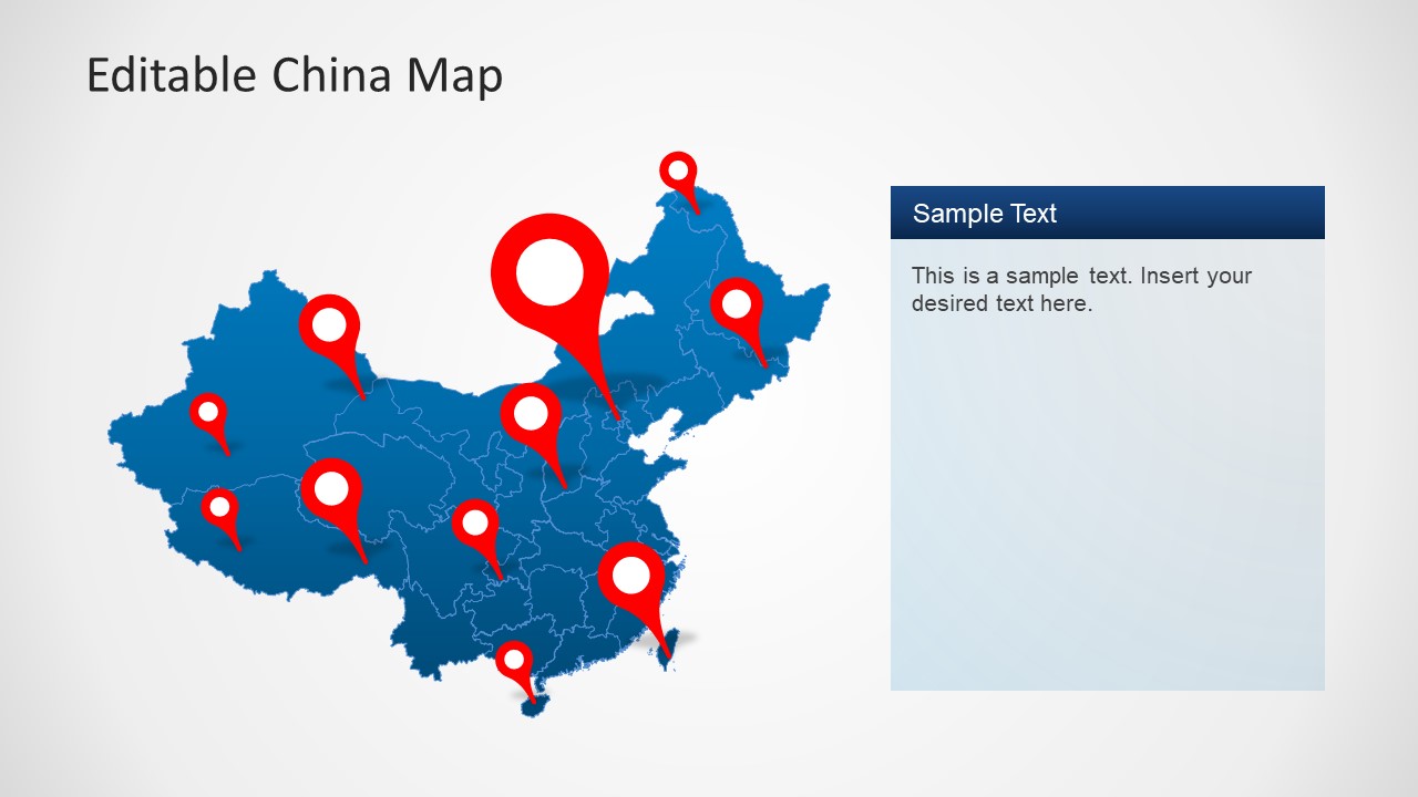 China Map for PowerPoint